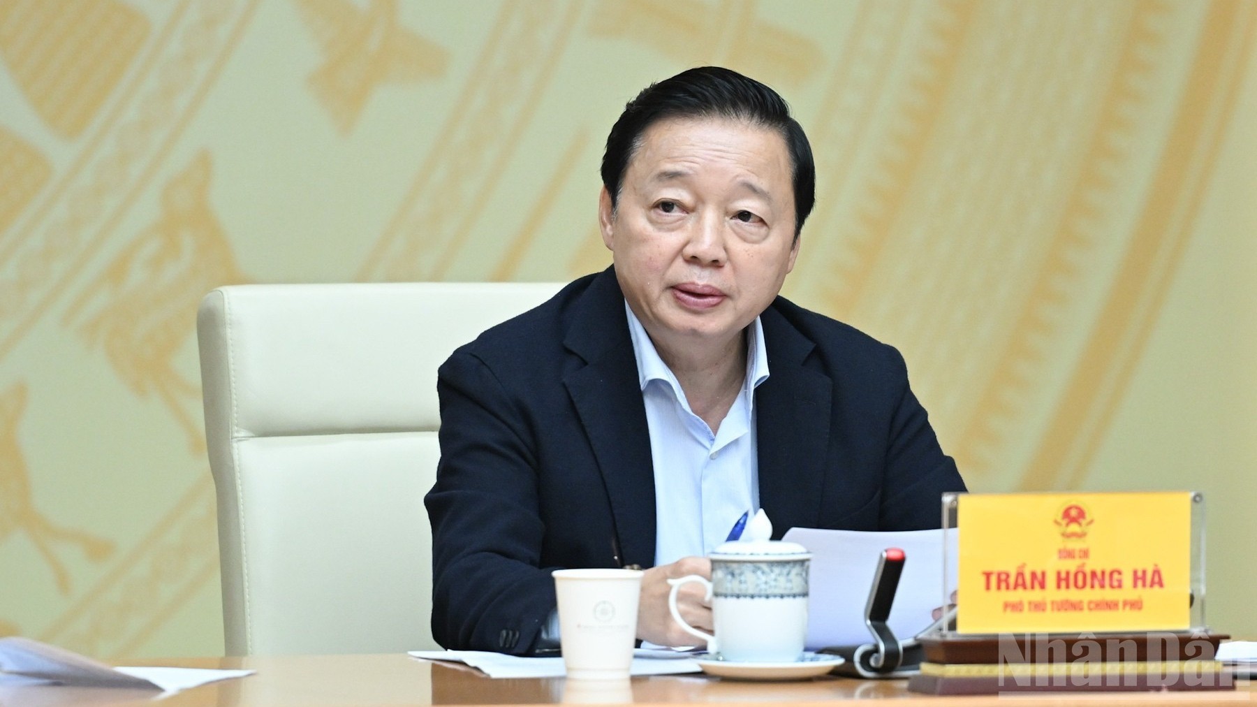 Phó Thủ tướng Trần Hồng Hà phát biểu ý kiến tại hội nghị.