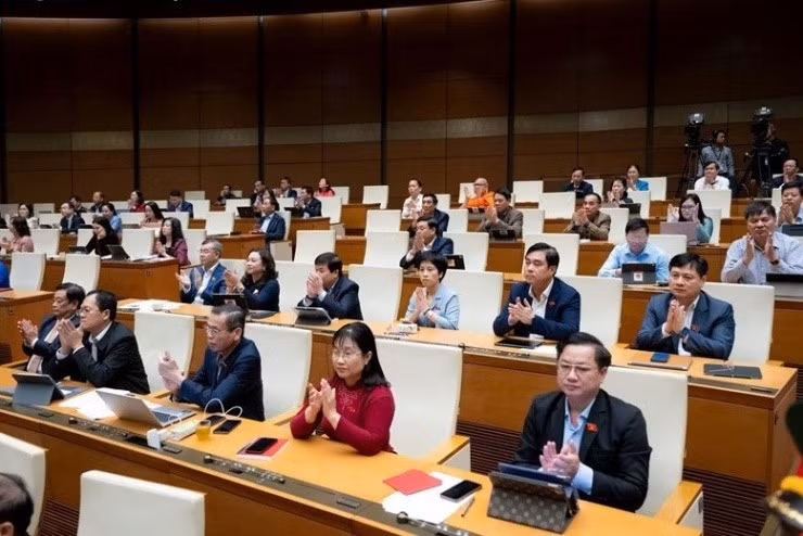 Các đại biểu Quốc hội tại kỳ họp thứ 10.