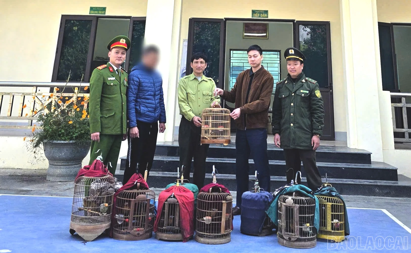 baolaocai-br_dai-dien-cong-dan-cung-cong-an-xa-ban-giao-cac-ca-the-chim-hoang-da-cho-trung-tam-du-lich-bao-ton-sinh-vat-hoang-lien.jpg