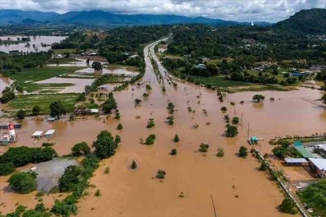 Ngập lụt do ảnh hưởng bão Yagi ở tỉnh Chiang Rai, Thái Lan ngày 12/9/2024. lu-lut-thai-lan.jpg