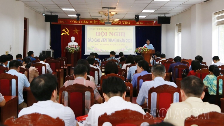 Hội nghị báo cáo viên 6 tháng đầu năm 2023. Hội nghị báo cáo viên 6 tháng đầu năm 2023..jpg