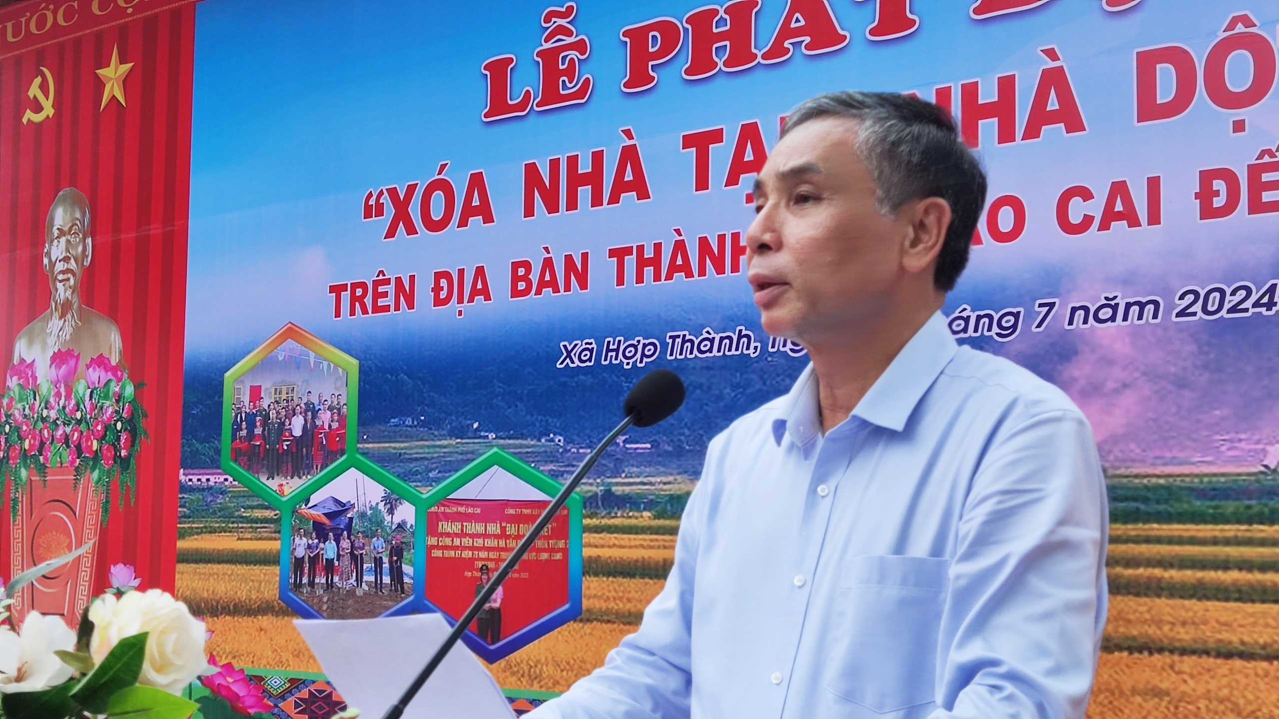 Đồng chí Hoàng Đăng Khoa, Chủ tịch UBND thành phố phát biểu tại lễ phát động. z5647815153976_b7cb54a03dad33fcc20be36f91065440 (1).jpg