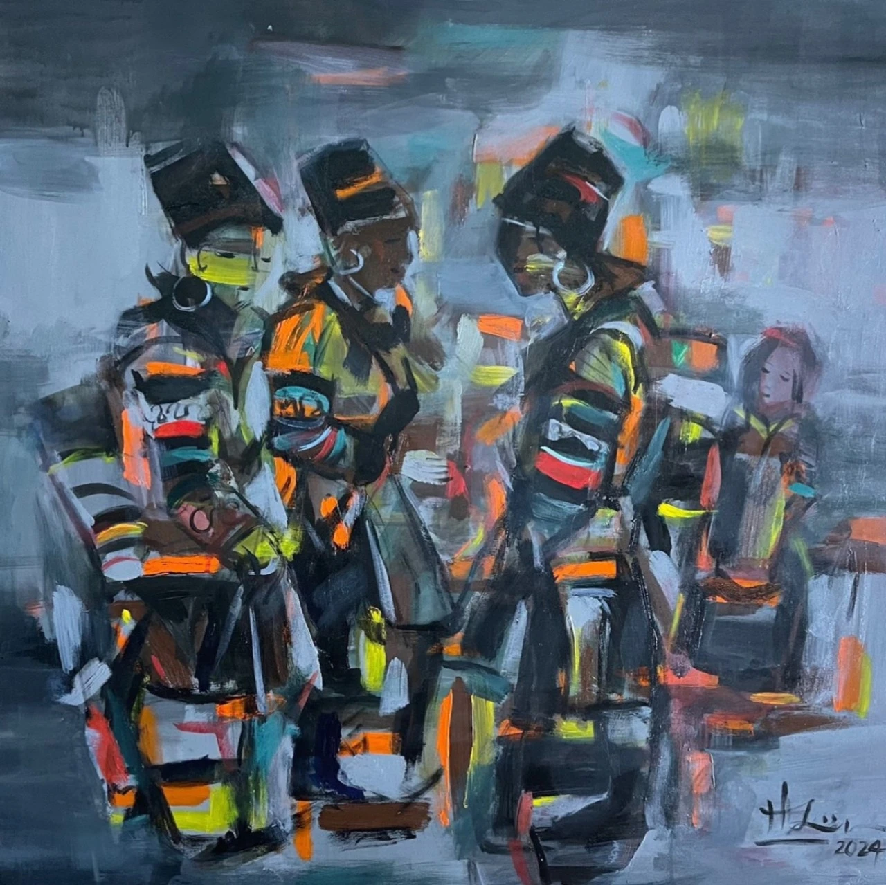 Tranh dự triển lãm của tác giả Hiền Lương.jpg