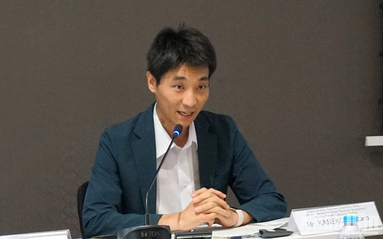 Ông Kaneko Ryutaro, đại diện Bộ Y tế, Lao động và Phúc lợi Nhật Bản. (Ảnh: TRUNG HƯNG)