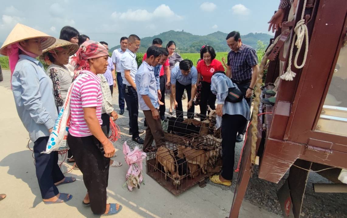 Trao dê giống hỗ trợ người nghèo phát triển kinh tế. Trao dê giống hỗ trợ người nghèo phát triển kinh tế.jpg