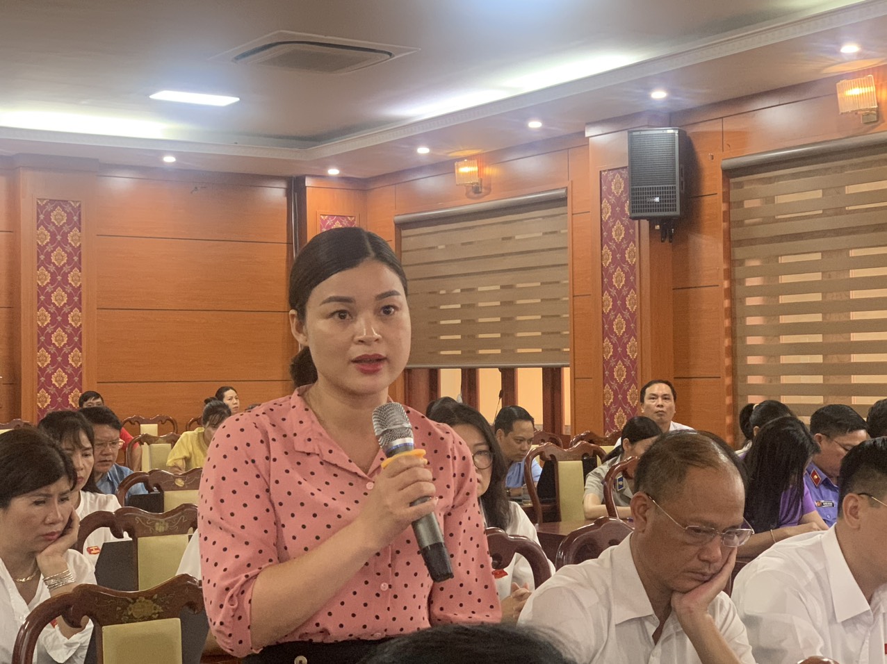 Đại biểu phát biểu ý kiến. z5644035975533_881d9ea2edf6206115783f4ccf9dee39.jpg