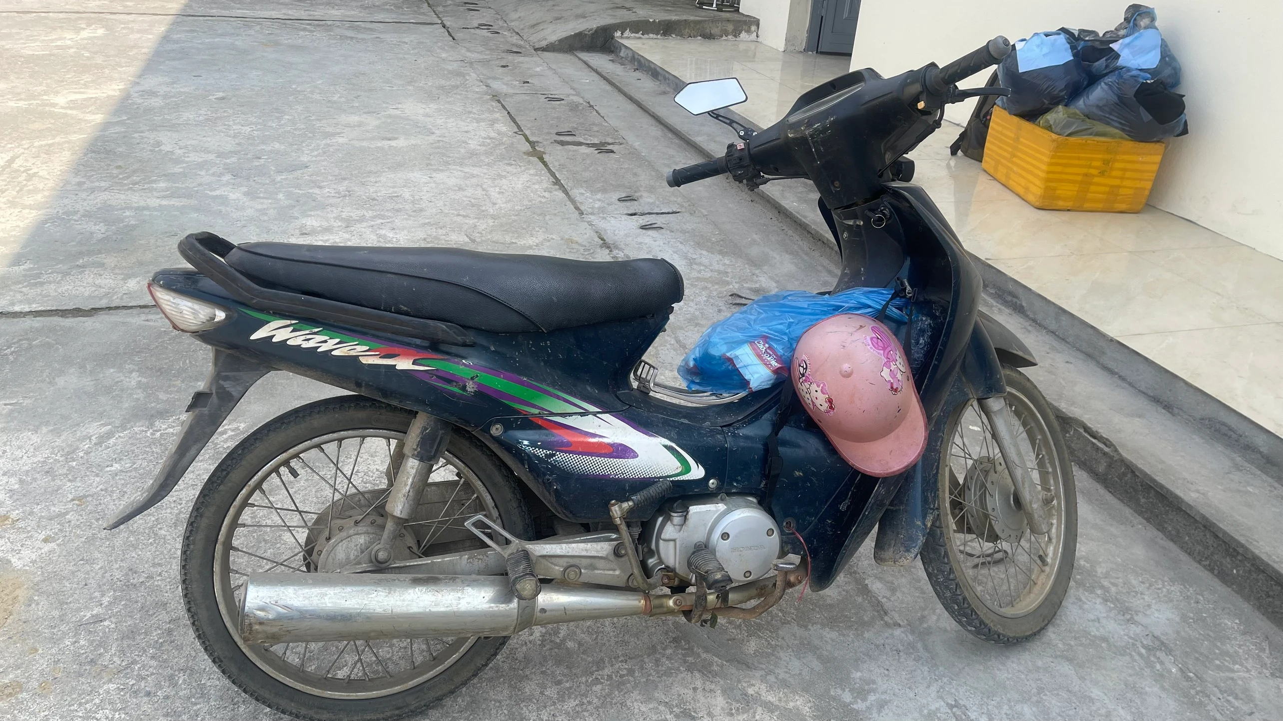 Phương tiện đối tượng sử dụng để chạy trốn.