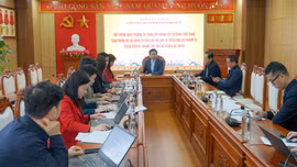 Thống nhất phương án trang trí khánh tiết, cổ động trực quan chào mừng Đại hội Đảng bộ tỉnh lần thứ XVII