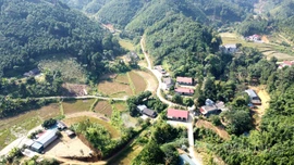 Một góc thôn Bỗng 2 nhìn từ trên cao.