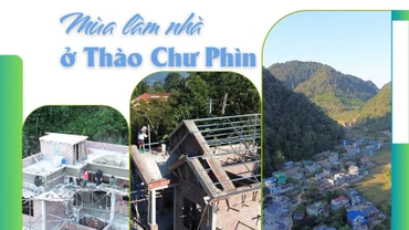 Mùa làm nhà ở Thào Chư Phìn