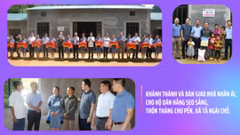 Mường Khương: Khánh thành và bàn giao hỗ trợ 50 hộ nghèo xóa nhà tạm