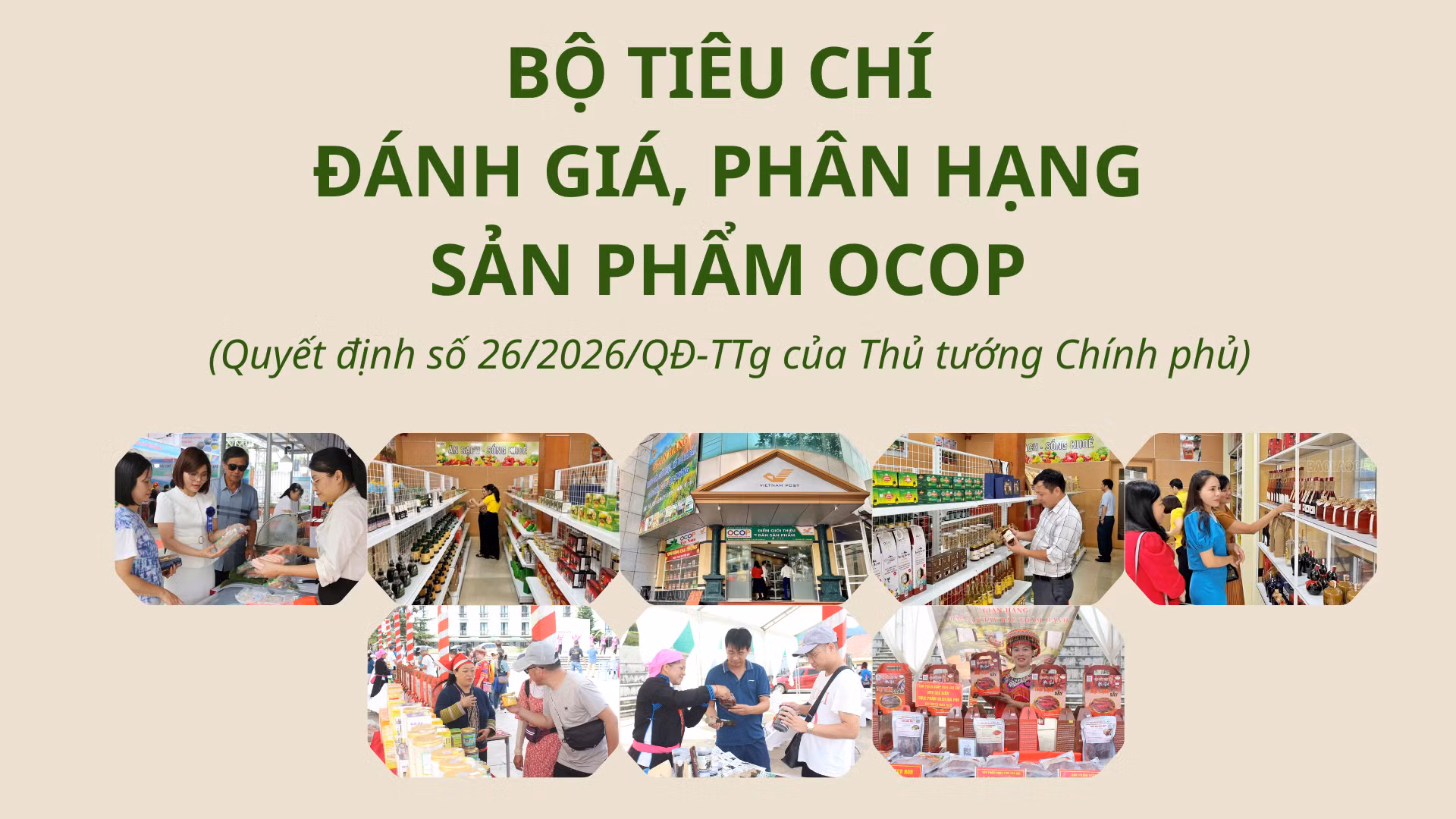 Bộ tiêu chí đánh giá, phân hạng sản phẩm OCOP 