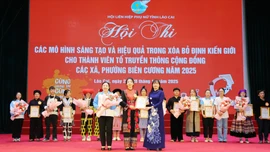 Phường Lào Cai đoạt giải Nhất Hội thi “Các mô hình sáng tạo và hiệu quả trong xóa bỏ định kiến giới cho thành viên tổ truyền thông cộng đồng các xã, phường biên cương năm 2025"