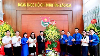 Đồng chí Bí thư Tỉnh ủy Dương Quốc Huy chúc mừng Tỉnh đoàn nhân kỷ niệm 95 năm Ngày thành lập Đoàn TNCS Hồ Chí Minh