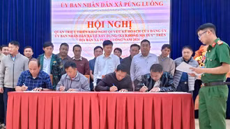 Xã Púng Luông chú trọng công tác chính trị, tư tưởng