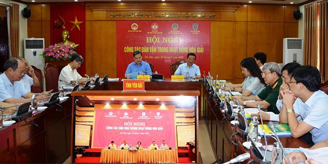 Điểm sự kiện nổi bật tỉnh Yên Bái tuần qua (13-19/7) ảnh 3 Các đại biểu dự Hội nghị tại điểm cầu Yên Bái.