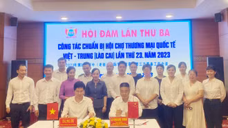 Hội đàm lần thứ ba về công tác chuẩn bị tổ chức Hội chợ Thương mại Quốc tế Việt - Trung (Lào Cai) lần thứ 23