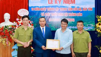 Kỷ niệm 10 năm ngày thành lập Trung tâm Cứu hộ, bảo tồn và Phát triển sinh vật Hoàng Liên