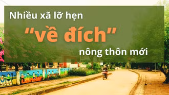 Nhiều xã lỡ hẹn “về đích” nông thôn mới