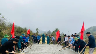 Bắc Hà phát động Phong trào thi đua "Chung sức xây dựng nông thôn mới" năm 2024