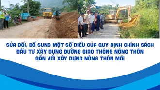 [Infographic] Sửa đổi, bổ sung một số điều của Quy định chính sách đầu tư xây dựng đường giao thông nông thôn gắn với xây dựng nông thôn mới