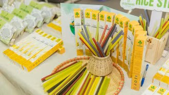 Nhiều doanh nghiệp châu Âu nhập khẩu ống hút bằng gạo của một doanh nghiệp Việt