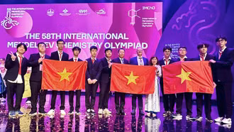 10/10 học sinh Việt Nam đoạt giải tại Olympic Hóa học quốc tế Mendeleev