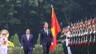 Thủ tướng Phạm Minh Chính chủ trì Lễ đón Thủ tướng Hà Lan Mark Rutte