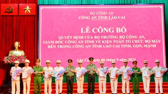 Công an tỉnh Lào Cai kiện toàn bộ máy bên trong tinh, gọn, mạnh