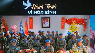 Kết nối trực tuyến với lực lượng Việt Nam tham gia gìn giữ hòa bình Liên hợp quốc