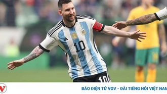 Messi lập siêu phẩm, Argentina thắng nhàn Australia