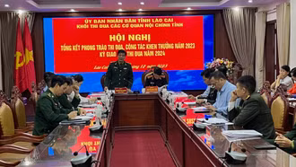 Khối các cơ quan nội chính tỉnh Lào Cai ký giao ước thi đua năm 2024