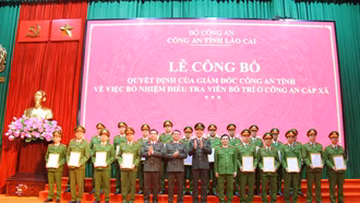 Tỉnh Lào Cai có 152 điều tra viên Công an cấp xã