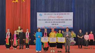 Hội LHPN huyện Bảo Yên: Giao lưu chia sẻ kinh nghiệm các tổ truyền thông cộng đồng 