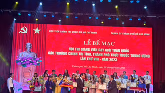 Trường Chính trị tỉnh Lào Cai đạt giải cao tại hội thi giảng viên giỏi các trường chính trị toàn quốc lần thứ VIII 