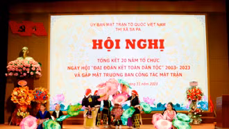 Thị xã Sa Pa: Tổng kết 20 năm Ngày hội Đại đoàn kết toàn dân tộc