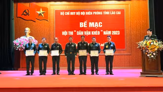Bộ đội Biên phòng Lào Cai tổ chức thành công hội thi “Dân vận khéo” năm 2023