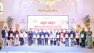 Báo Lào Cai gặp mặt cộng tác viên nhân dịp xuân Giáp Thìn 2024