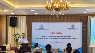 Nâng cao kiến thức về chuyển đổi số, thương mại điện tử cho các hợp tác xã