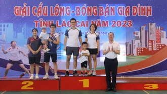 Bế mạc Giải Cầu lông - Bóng bàn gia đình năm 2023