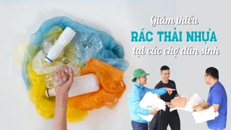 Giảm thiểu rác thải nhựa tại các chợ dân sinh