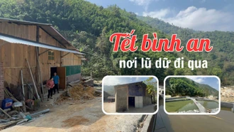 Tết bình an nơi lũ dữ đi qua