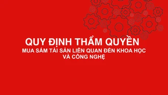 Quy định thẩm quyền mua sắm tài sản liên quan đến khoa học và công nghệ