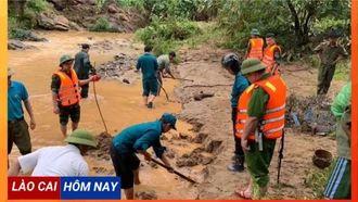 Vẫn chưa tìm thấy nạn nhân bị nước cuốn trôi tại xã Bản Vược