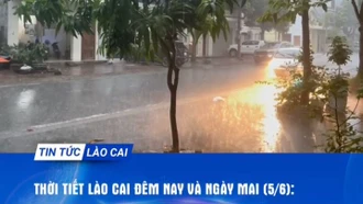 Thời tiết Lào Cai đêm nay và ngày mai (5/6): Mưa lớn, nguy cơ ngập úng tại vùng trũng, thấp và các khu đô thị