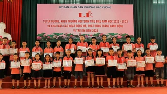 Phường Bắc Cường tuyên dương, khen thưởng 388 học sinh tiêu biểu năm học 2022 -2023