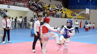 337 vận động viên tham dự Giải Taekwondo các lứa tuổi trẻ tỉnh Lào Cai năm 2024