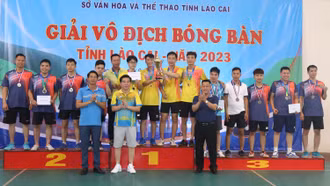 Bế mạc Giải vô địch bóng bàn tỉnh năm 2023