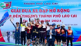 Bế mạc Giải đua xe đạp mở rộng Cup đền Thượng thành phố Lào Cai lần thứ X, năm 2024