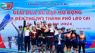 Bế mạc Giải đua xe đạp mở rộng Cup đền Thượng thành phố Lào Cai lần thứ X, năm 2024